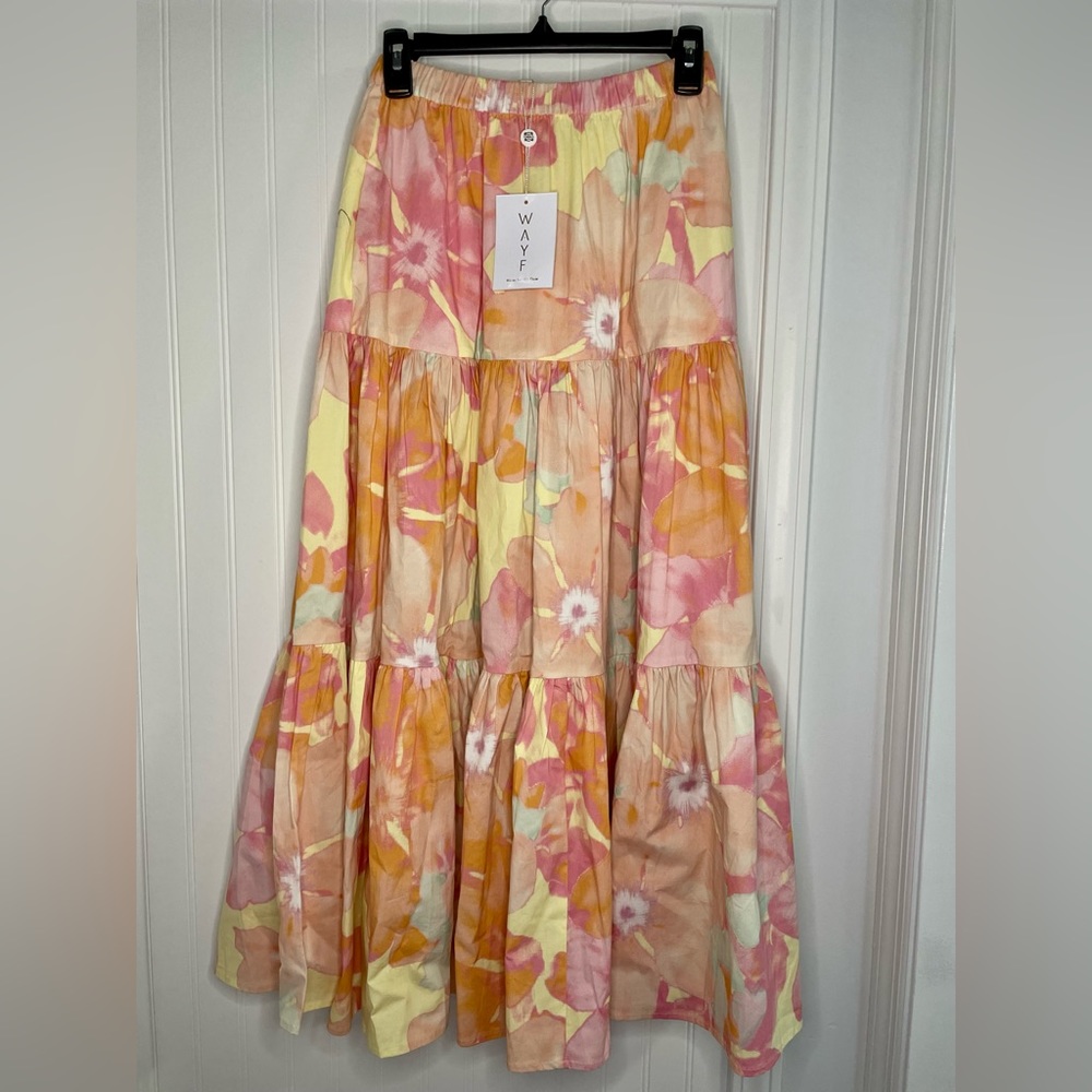 NWT Wayf maxi tier skirt